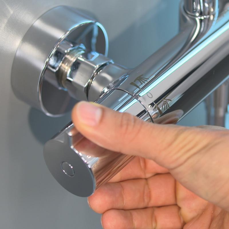 Tuš sistemi 27268000 Hansgrohe Crometta S 240 1jet EcoSmart stenska termostatska armatura s tuš setom | KOPALNICA-ONLINE.SI