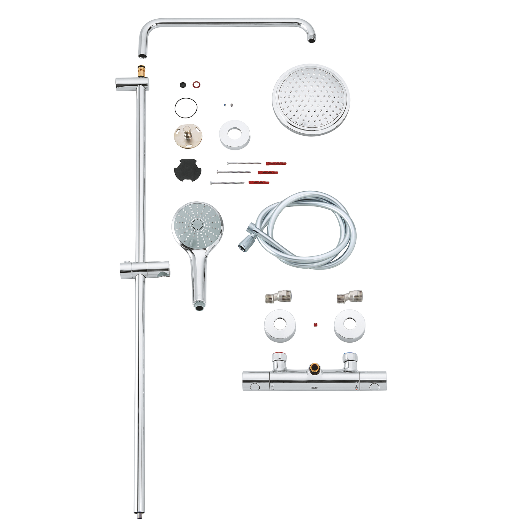 Tuš sistemi 27296001 Grohe Euphoria 180 termostatska armatura s tuš setom | KOPALNICA-ONLINE.SI