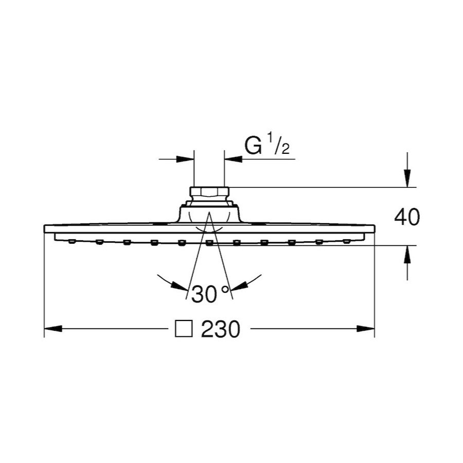 Prhe 27479000 Grohe Rainshower Allure 230 nadglavna prha | KOPALNICA-ONLINE.SI