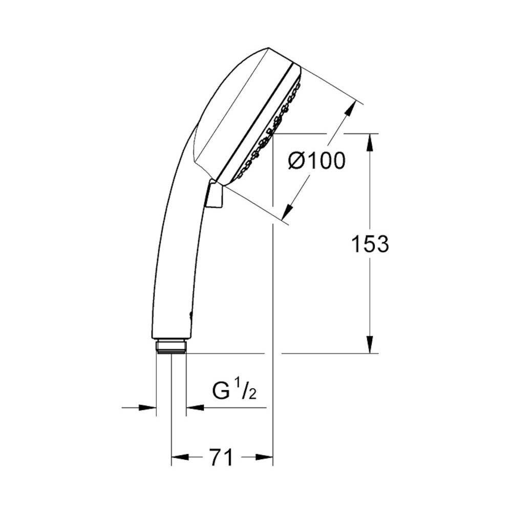 Prhe 27575002 Grohe New Tempesta Cosmopolitan 100 tuš ročka 4 funkcije | KOPALNICA-ONLINE.SI