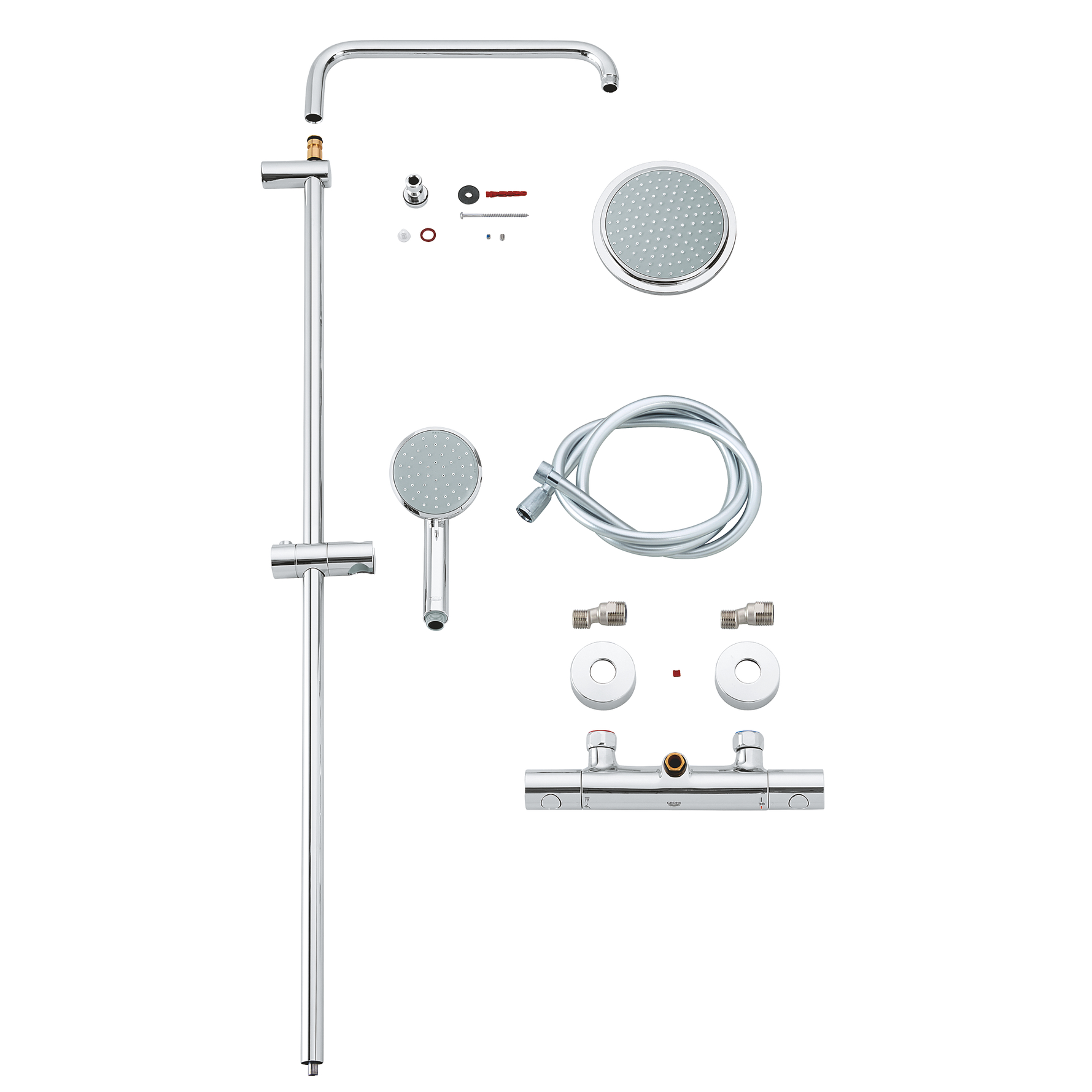 Tuš sistemi 27922001 Grohe New Tempesta Cosmopolitan 210 termostatska armatura s tuš setom | KOPALNICA-ONLINE.SI