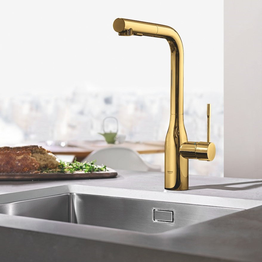 Kuhinjska armatura 30270000 Grohe Essence New vrtljiva izvlečna kuhinjska armatura | KOPALNICA-ONLINE.SI