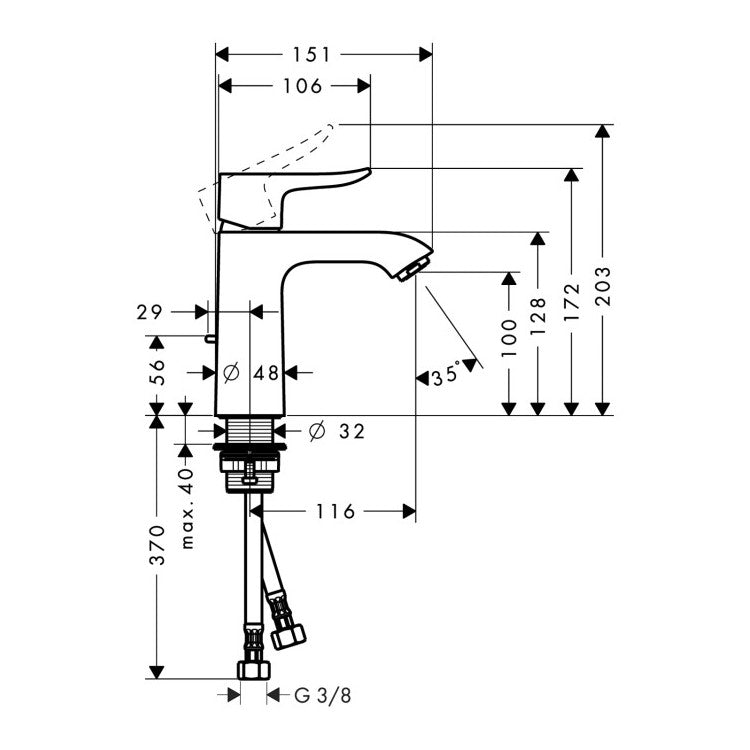 Armature 31080000 Hansgrohe Metris 110 armatura za umivalnik | KOPALNICA-ONLINE.SI