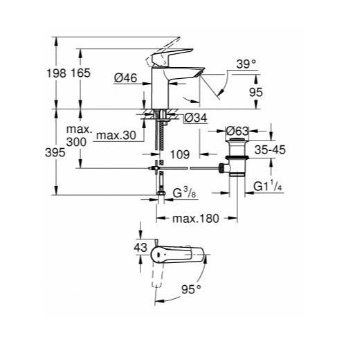 Armature 31137002 Grohe Start armatura za umivalnik | KOPALNICA-ONLINE.SI