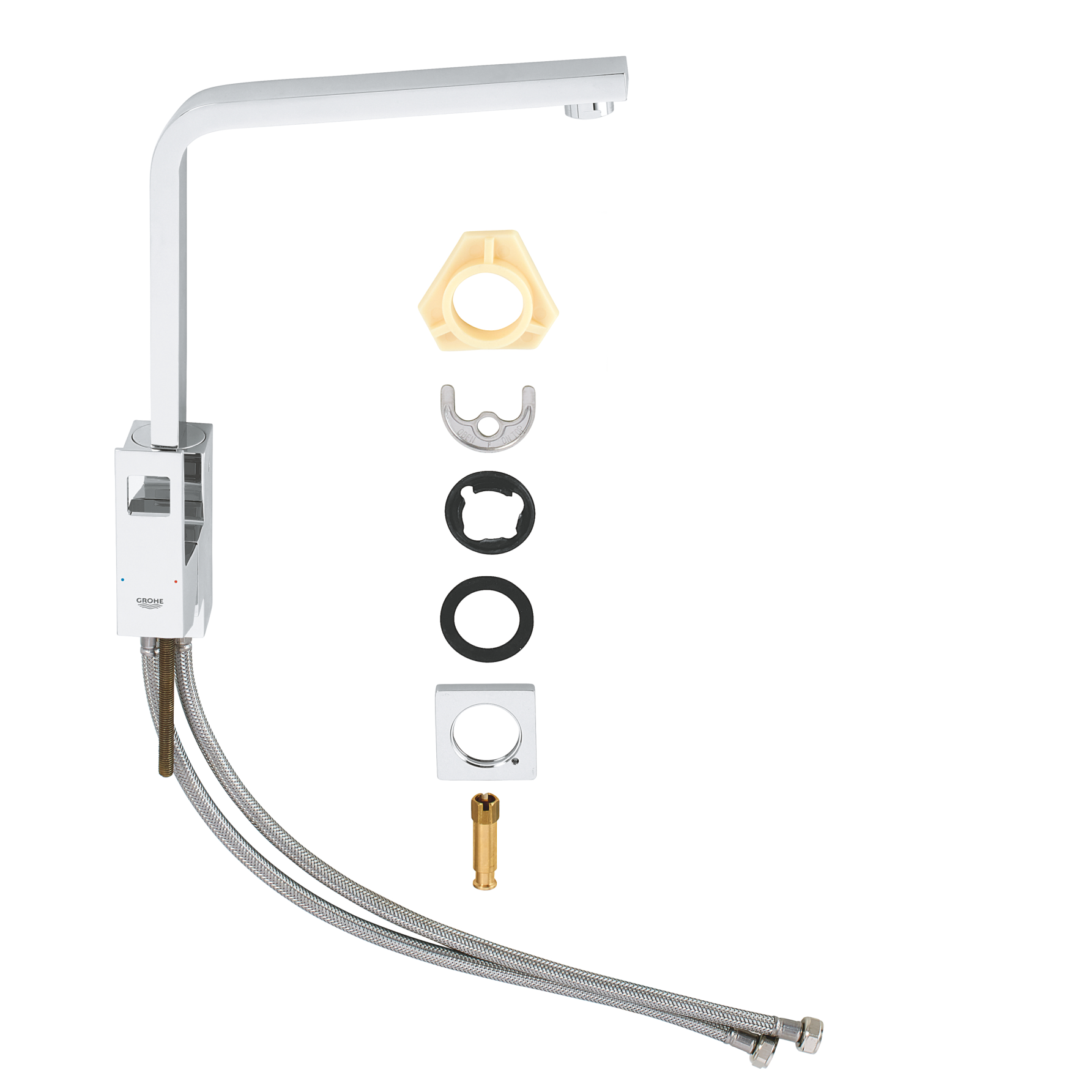Kuhinjska armatura 31255000 Grohe Eurocube vrtljiva kuhinjska armatura | KOPALNICA-ONLINE.SI