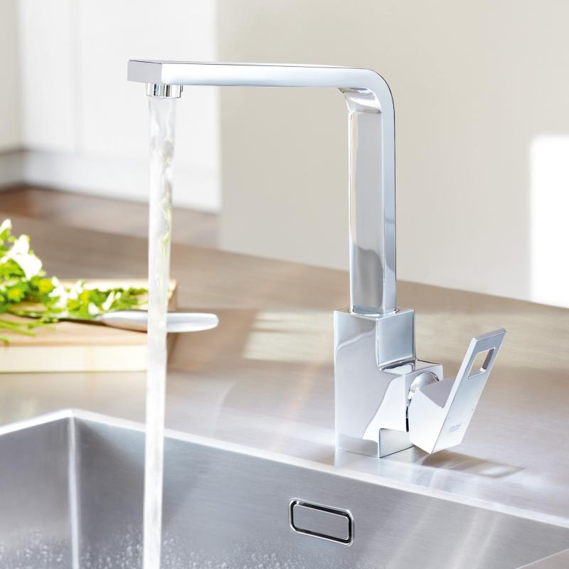 Kuhinjska armatura 31255000 Grohe Eurocube vrtljiva kuhinjska armatura | KOPALNICA-ONLINE.SI
