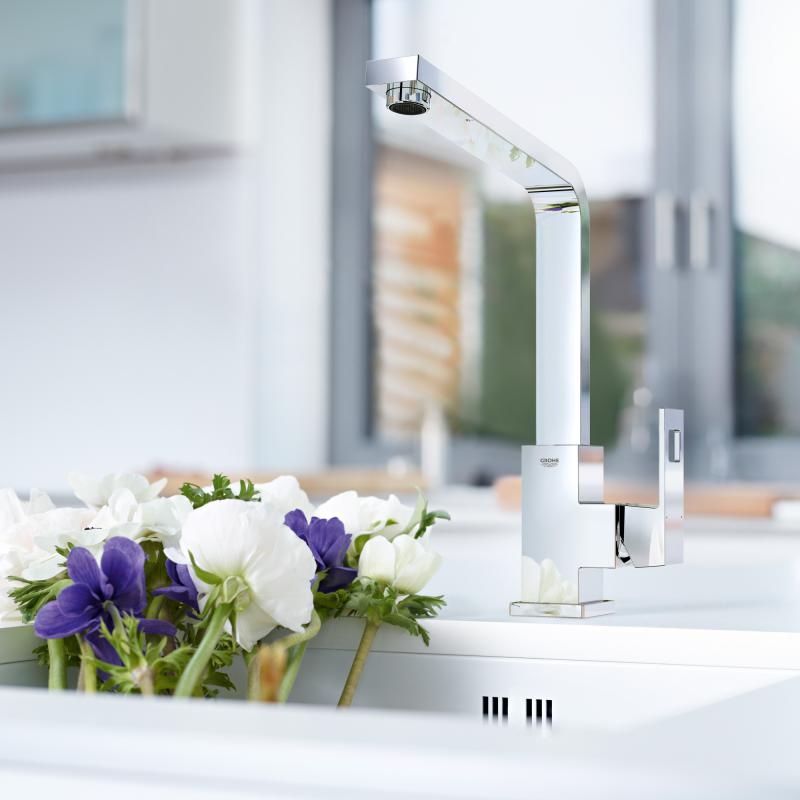 Kuhinjska armatura 31255000 Grohe Eurocube vrtljiva kuhinjska armatura | KOPALNICA-ONLINE.SI