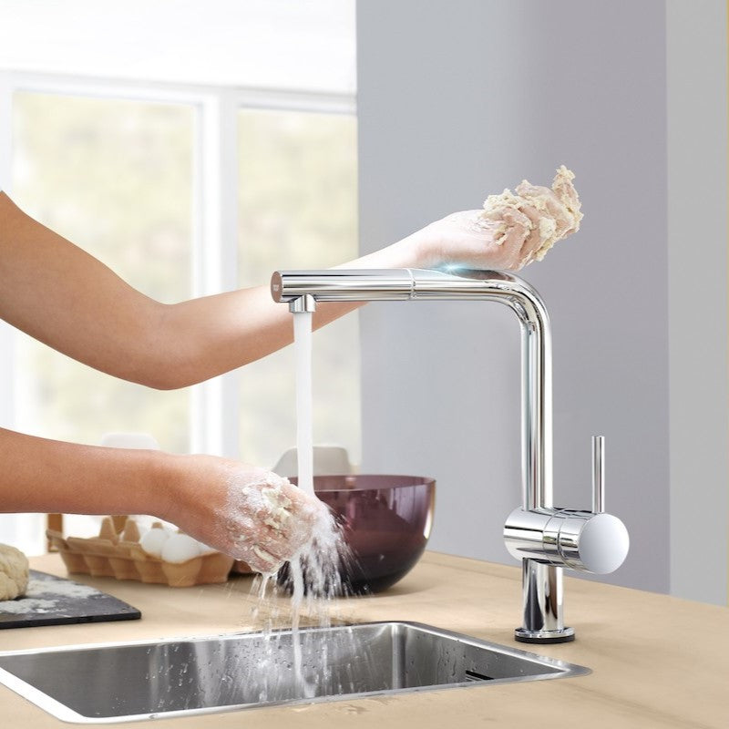 Kuhinjska armatura 31360001 Grohe Minta Touch vrtljiva izvlečna kuhinjska armatura | KOPALNICA-ONLINE.SI