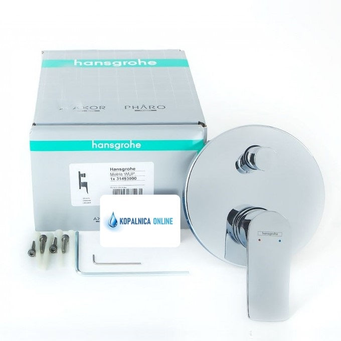 Armature 31493000 Hansgrohe Metris pokrivna plošča | KOPALNICA-ONLINE.SI
