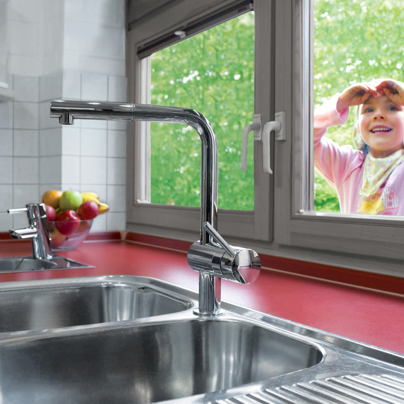 Kuhinjska armatura 32168000 Grohe Minta vrtljiva izvlečna kuhinjska armatura | KOPALNICA-ONLINE.SI