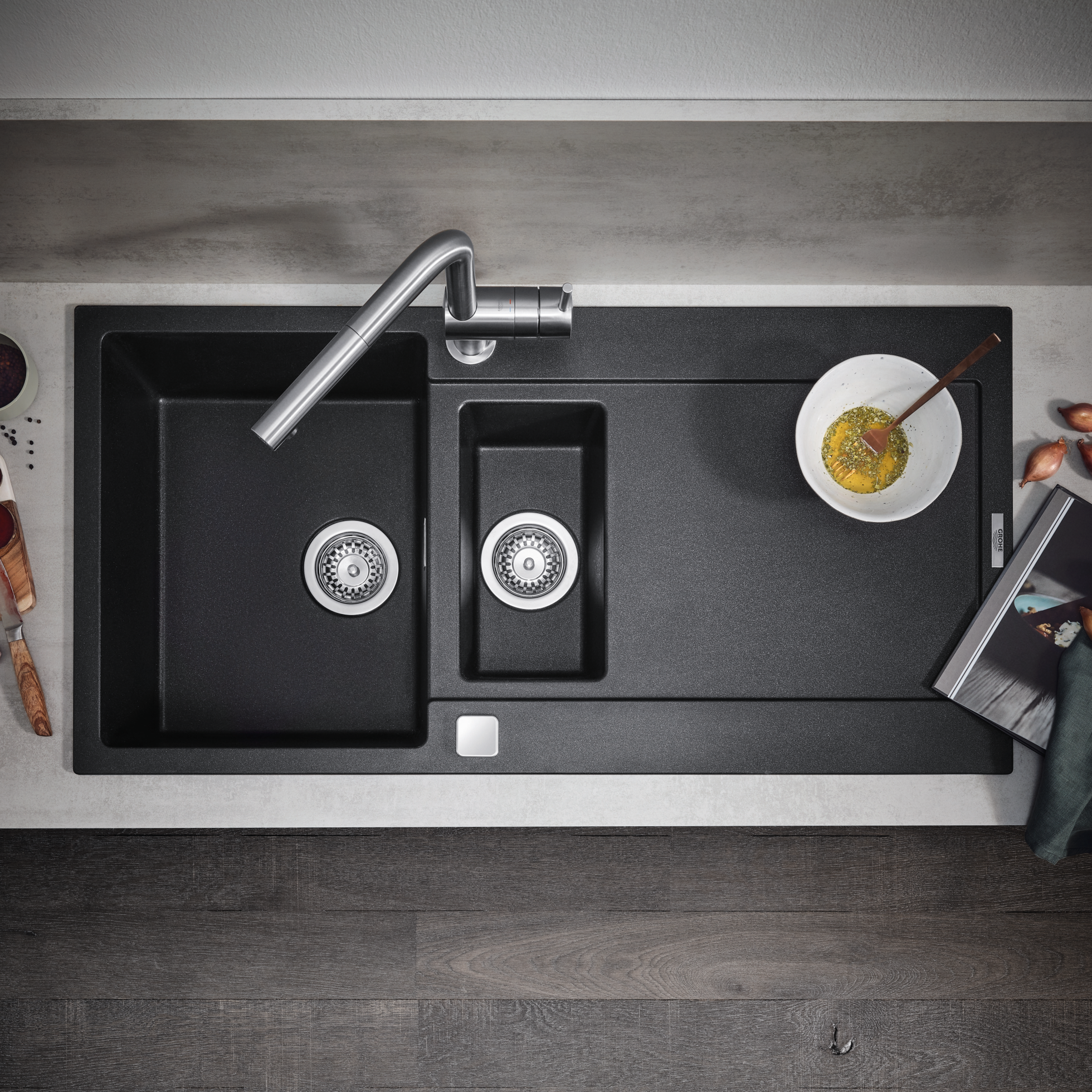 Kuhinjska armatura 32168000 Grohe Minta vrtljiva izvlečna kuhinjska armatura | KOPALNICA-ONLINE.SI