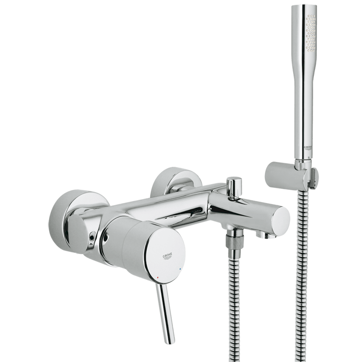 Armature 32212001 Grohe Concetto New stenska armatura za kad s tuš ročko | KOPALNICA-ONLINE.SI