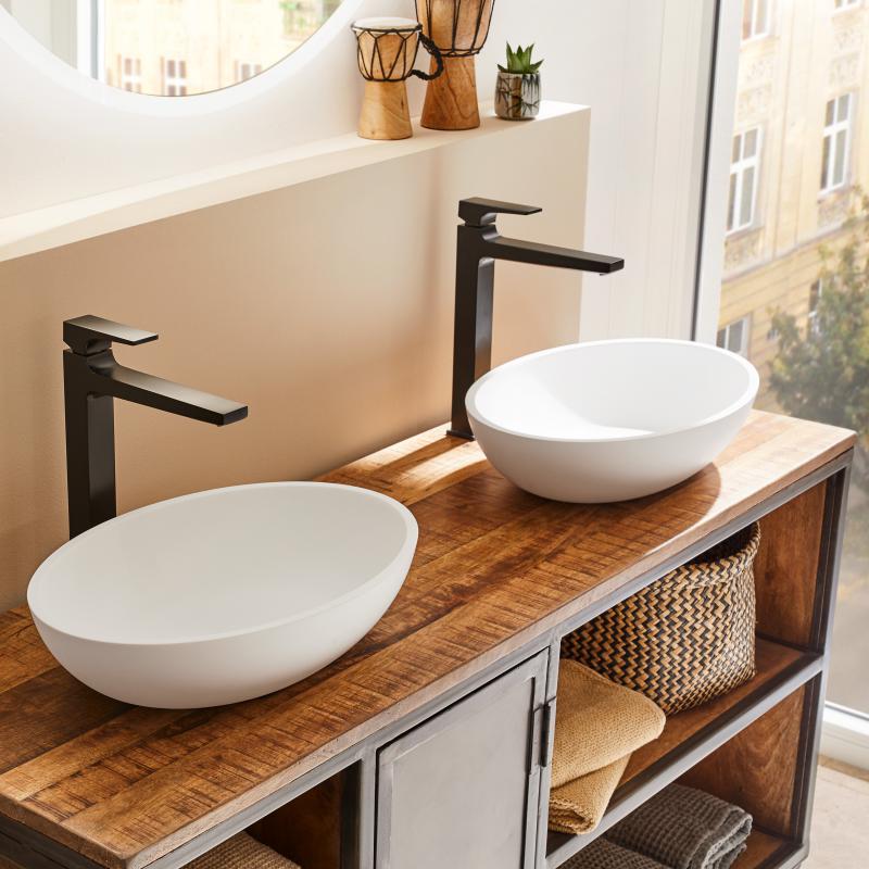 Armature 32512670 Hansgrohe Metropol Click-Clack visoka armatura za umivalnik črna | KOPALNICA-ONLINE.SI