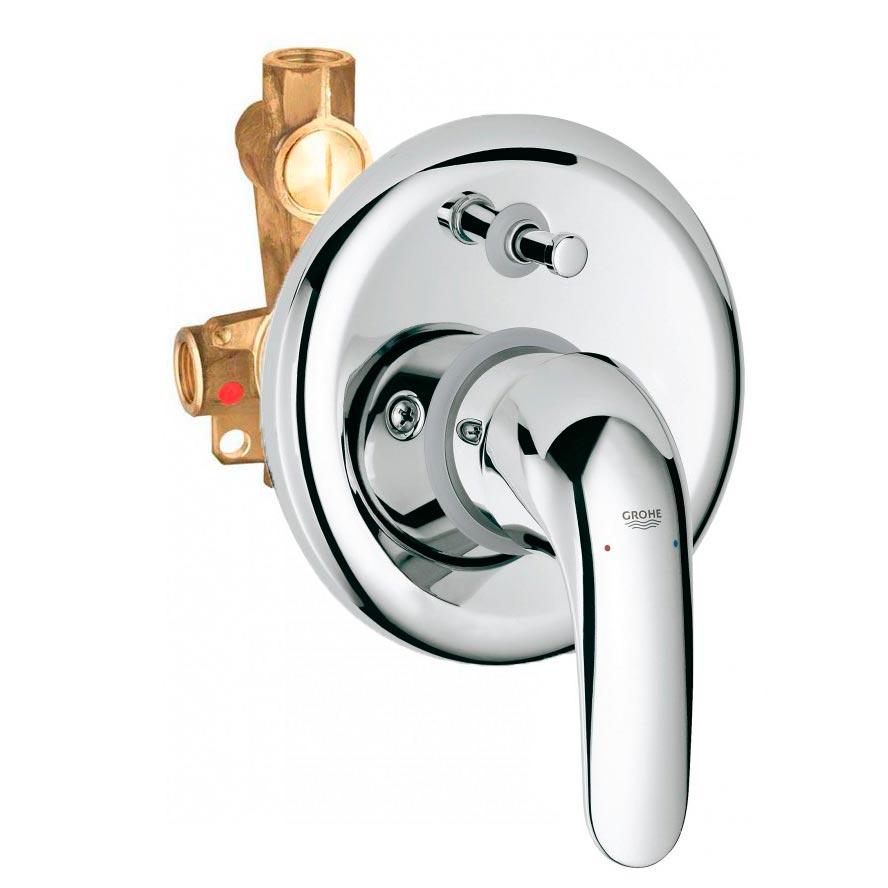 Armature 32747000 Grohe Euroeco (2 priključka) podometna armatura za kad ali tuš | KOPALNICA-ONLINE.SI