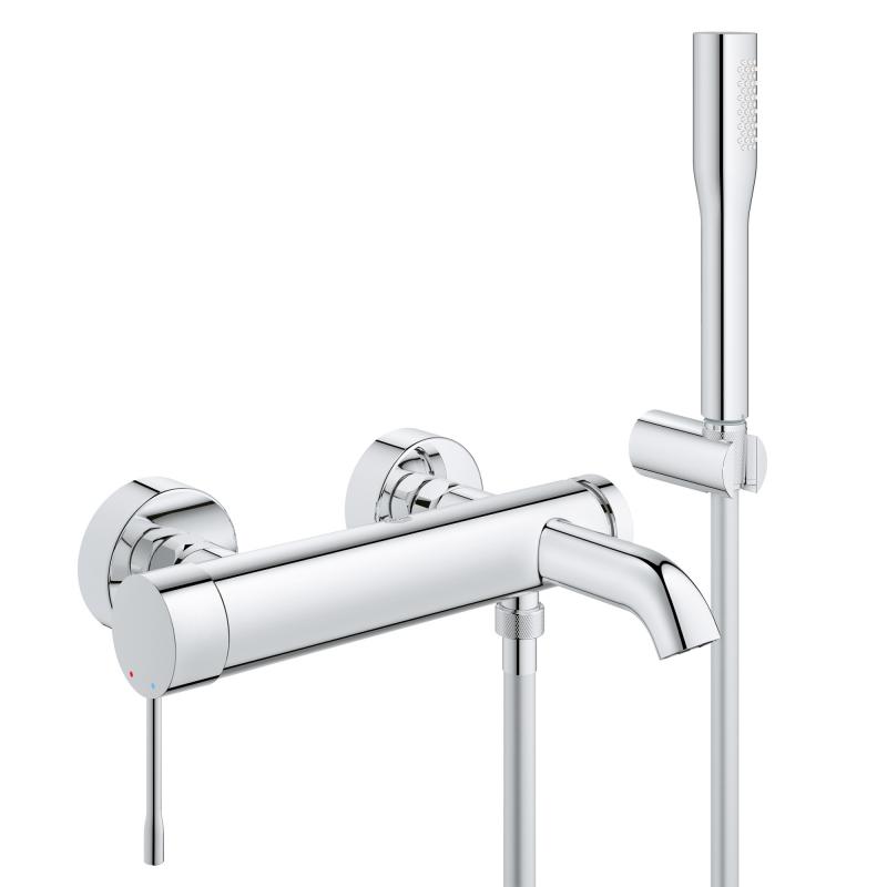 Armature 33628001 Grohe Essence New stenska armatura za kad s tuš ročko | KOPALNICA-ONLINE.SI