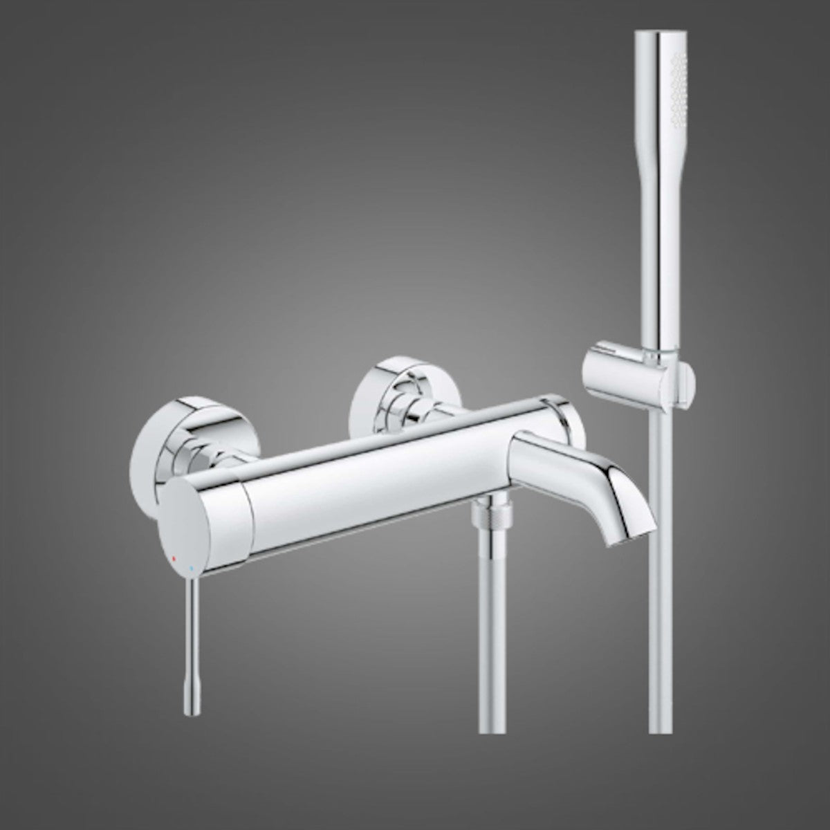 Armature 33628001 Grohe Essence New stenska armatura za kad s tuš ročko | KOPALNICA-ONLINE.SI