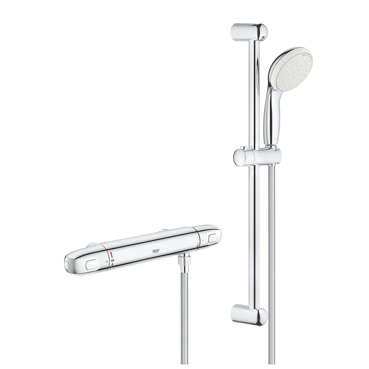 Tuš sistemi 34152004 Grohe Grohtherm 1000 New stenska termostatska armatura s tuš setom | KOPALNICA-ONLINE.SI