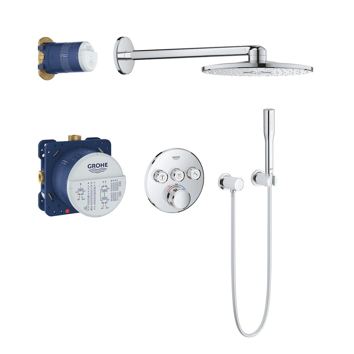 Armature 34705000 Grohe Grohtherm SmartControl termostatski podometni komplet za tuš | KOPALNICA-ONLINE.SI