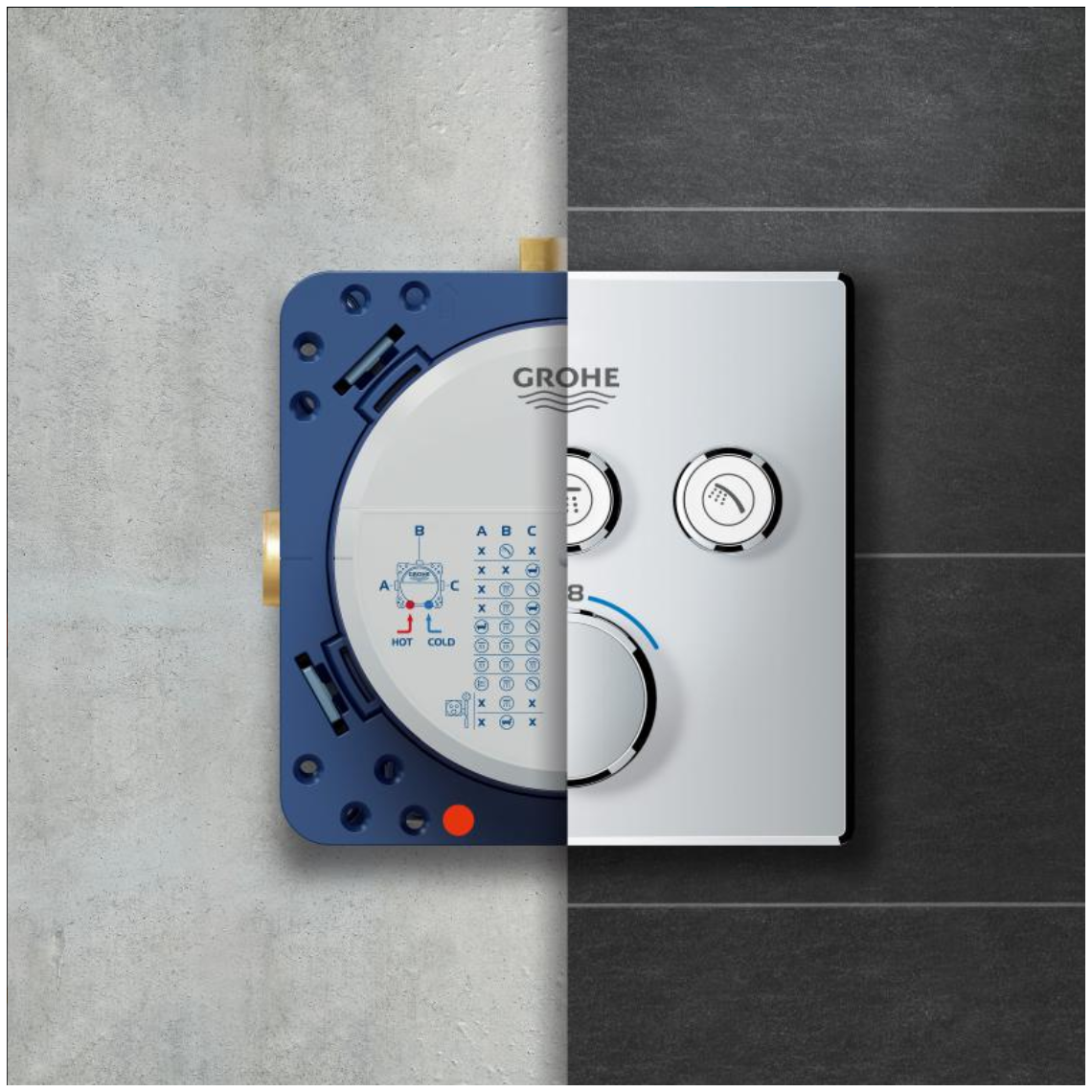 Podometni del 35600000 Grohe Rapido SmartBox univerzalni podometni del (brez armature) | KOPALNICA-ONLINE.SI