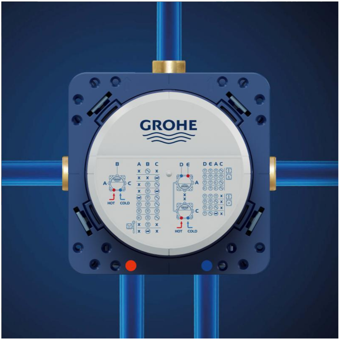 Podometni del 35600000 Grohe Rapido SmartBox univerzalni podometni del (brez armature) | KOPALNICA-ONLINE.SI