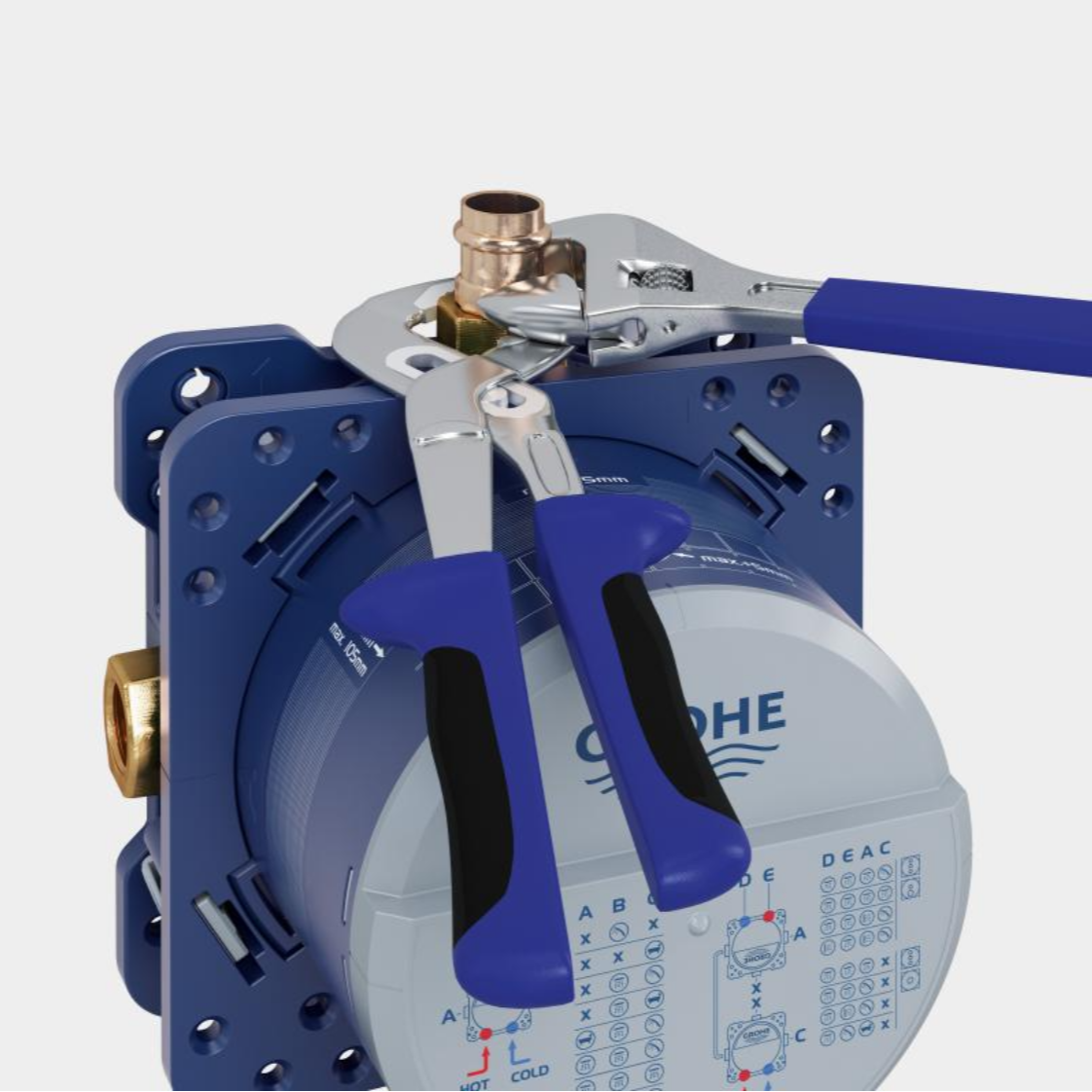 Podometni del 35600000 Grohe Rapido SmartBox univerzalni podometni del (brez armature) | KOPALNICA-ONLINE.SI