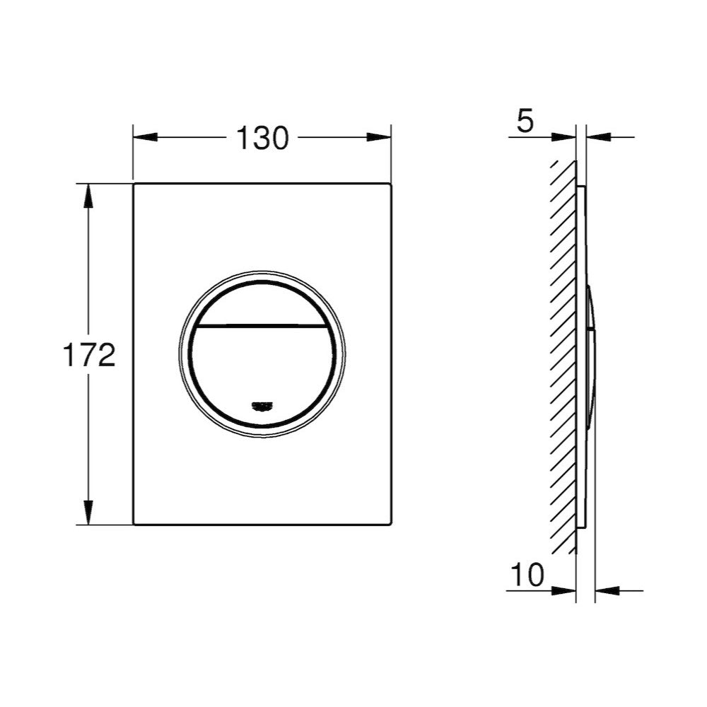 Aktivirne tipke 37601 Grohe Nova Cosmopolitan S aktivirna tipka | KOPALNICA-ONLINE.SI