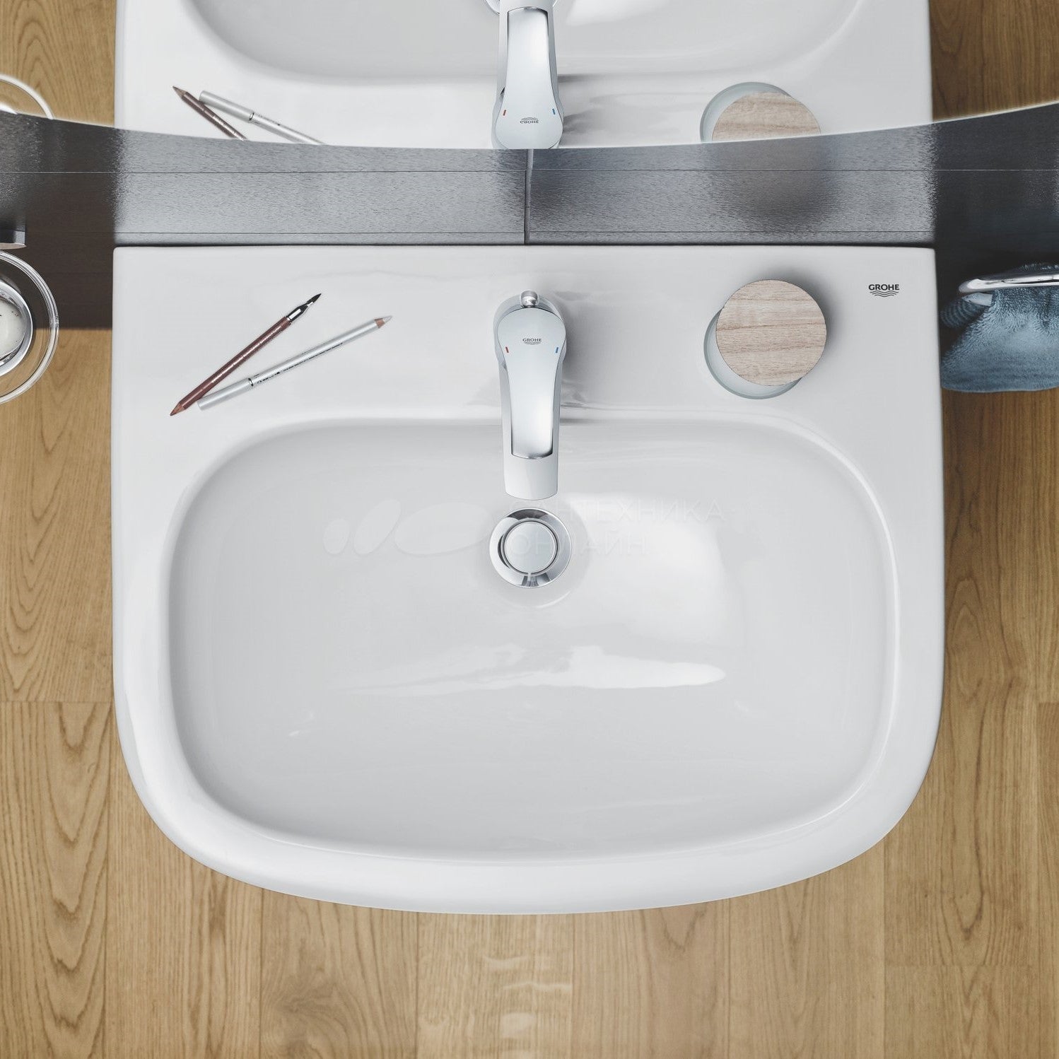 Umivalniki 39336000 Grohe Euro Ceramic 55 x 45 cm stenski keramični umivalnik z odprtino za armaturo | KOPALNICA-ONLINE.SI