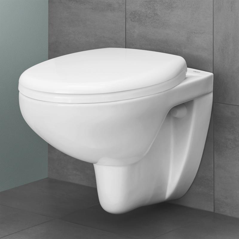 WC školjke 39351000 Grohe Bau Ceramic viseča brezrobna WC školjka z WC desko s počasnim zapiranjem | KOPALNICA-ONLINE.SI