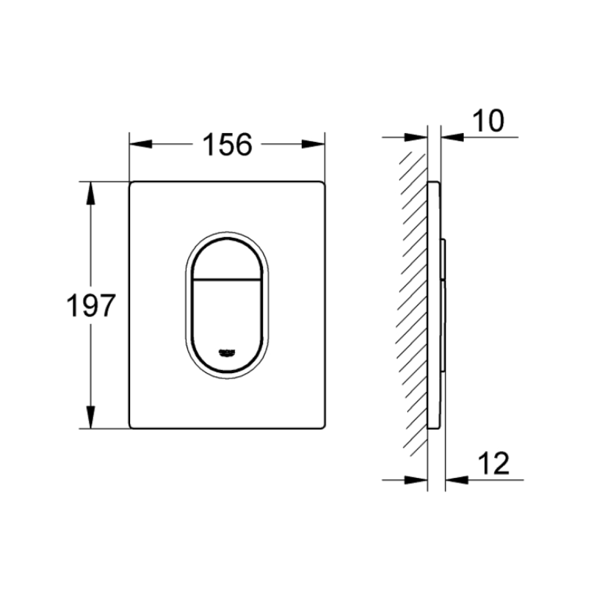 WC školjke 39418000 Grohe BAU CERAMIC Rapid SL wc školjka s kompletom | KOPALNICA-ONLINE.SI