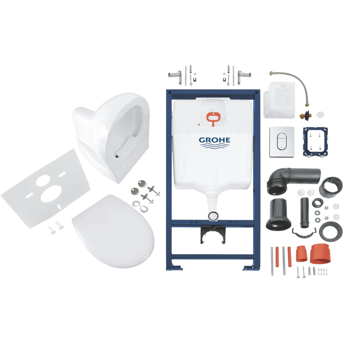 WC školjke 39418000 Grohe BAU CERAMIC Rapid SL wc školjka s kompletom | KOPALNICA-ONLINE.SI