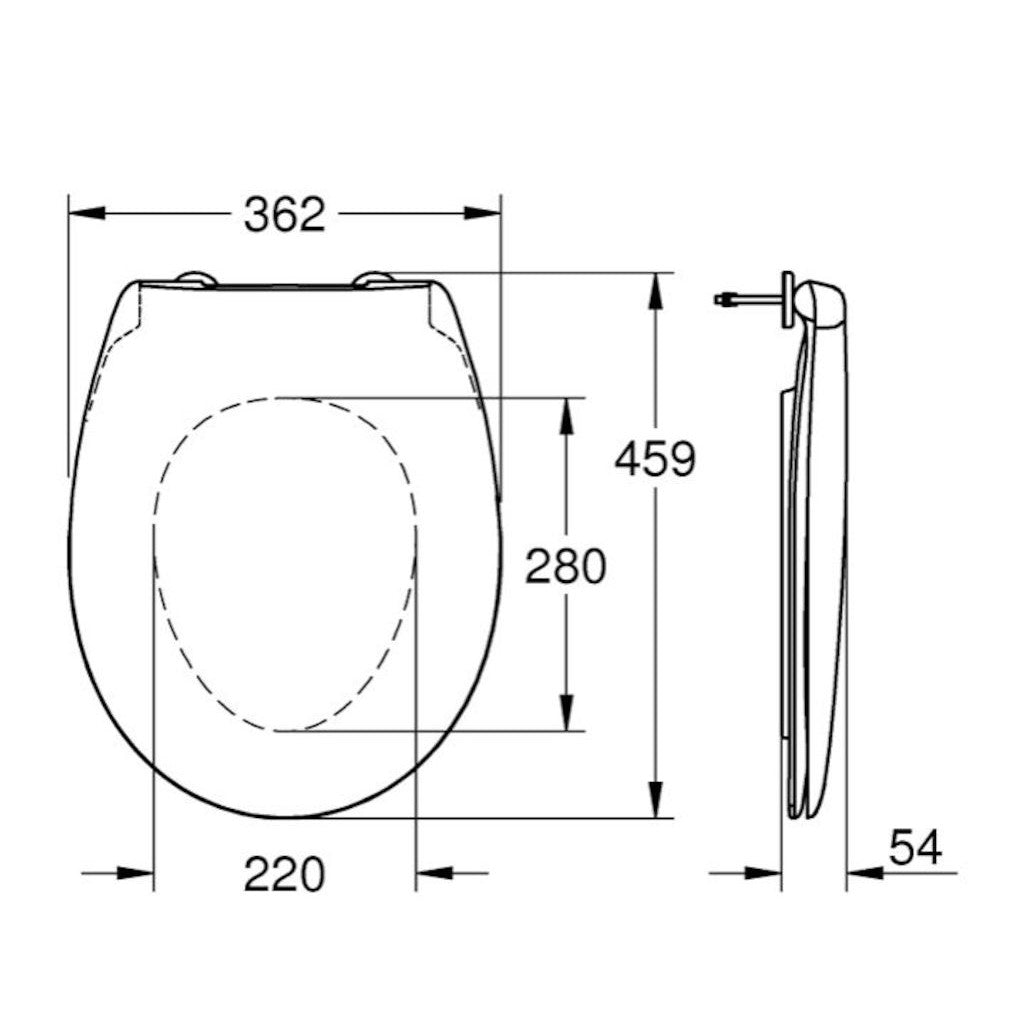 WC deske 39492000 Grohe Bau Ceramic WC deska | KOPALNICA-ONLINE.SI