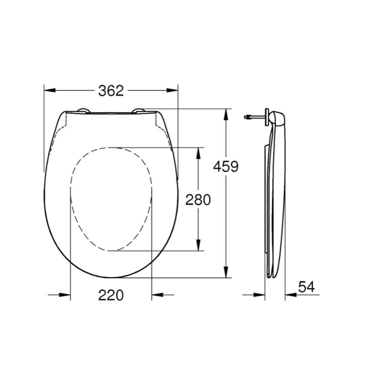 — 39493000 Grohe BAU CERAMIC WC deska s počasnim zapiranjem "Soft Close" & "Quick Release" | KOPALNICA-ONLINE.SI