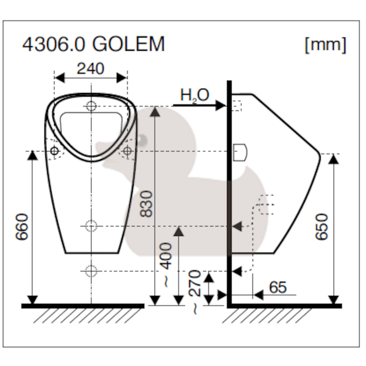 H8430600000001 Jika Golem pisoar