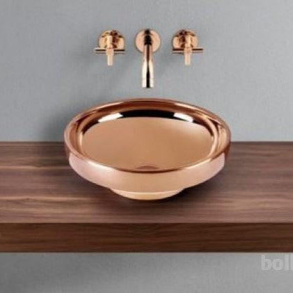 Umivalniki 4334-073-0016 Vitra Water Jewels 40 x 40 cm okrogli nadpultni keramični umivalnik baker | KOPALNICA-ONLINE.SI