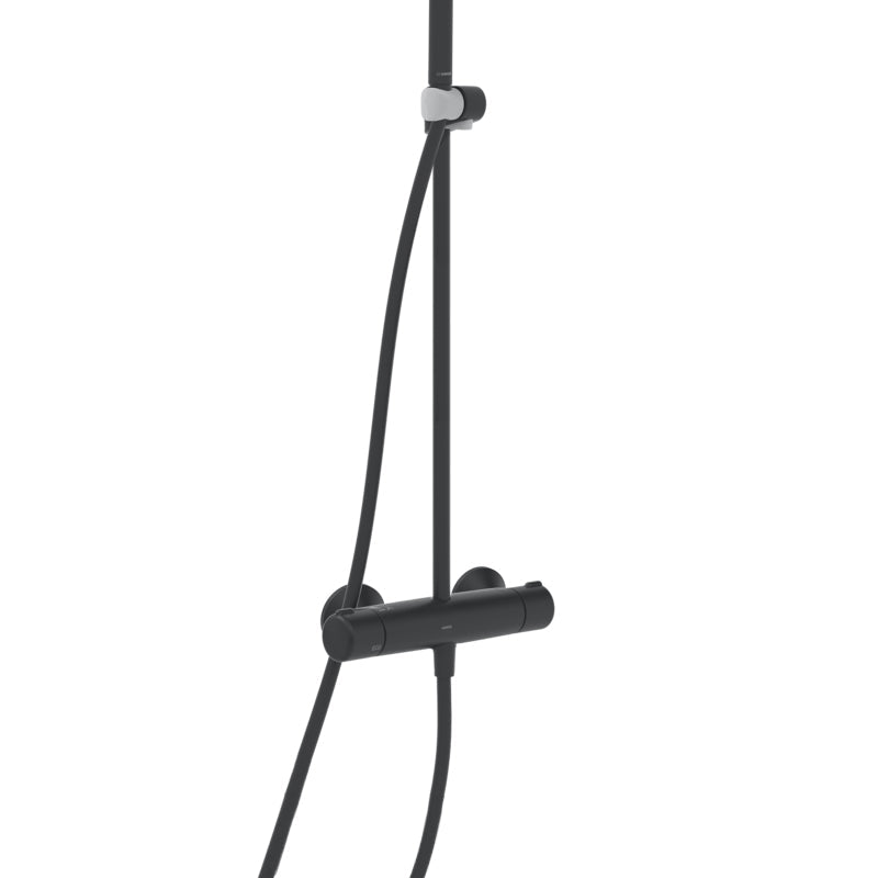 Tuš sistemi 4435013033 Hansa Micra termostatska armatura s tuš setom črna | KOPALNICA-ONLINE.SI