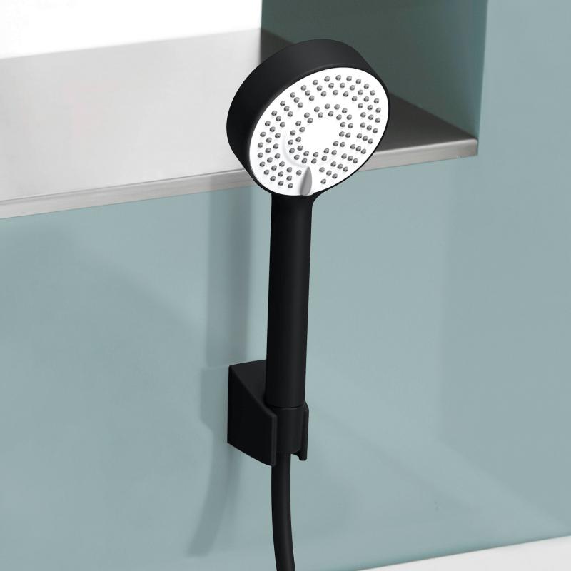 Tuš sistemi 4468013333 Hansa Basicjet tuš set brez armature črni | KOPALNICA-ONLINE.SI