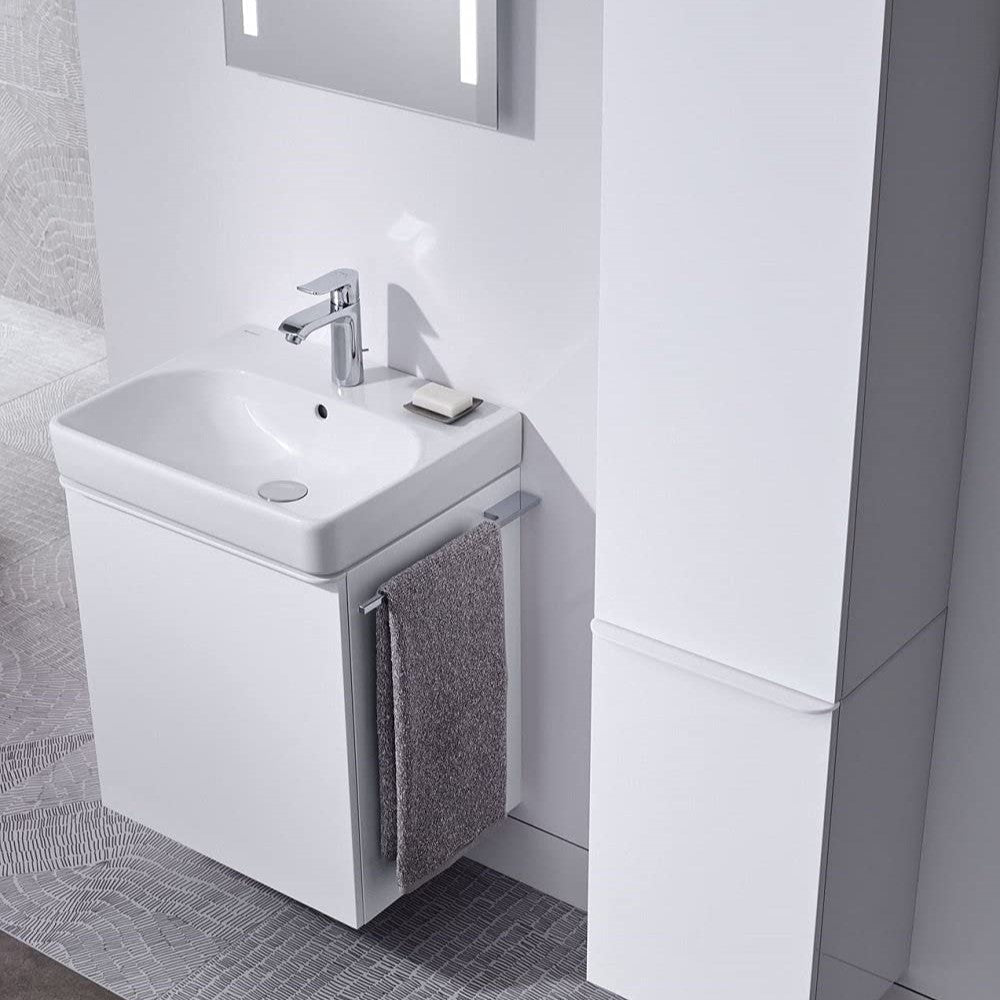 Umivalniki 500.229.01.1 Geberit Smyle Square 60 x 48 cm keramični umivalnik z odprtino za armaturo | KOPALNICA-ONLINE.SI
