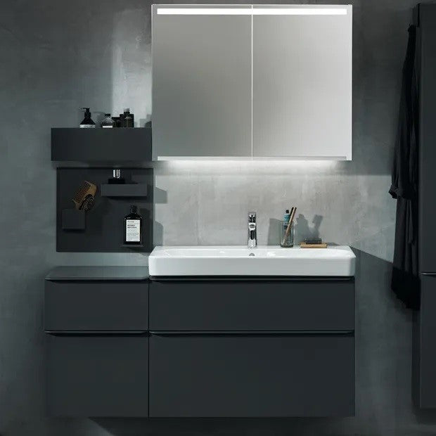 Umivalniki 500.251.01.1 Geberit Smyle Square 90 x 48 cm keramični umivalnik z odprtino za armaturo | KOPALNICA-ONLINE.SI