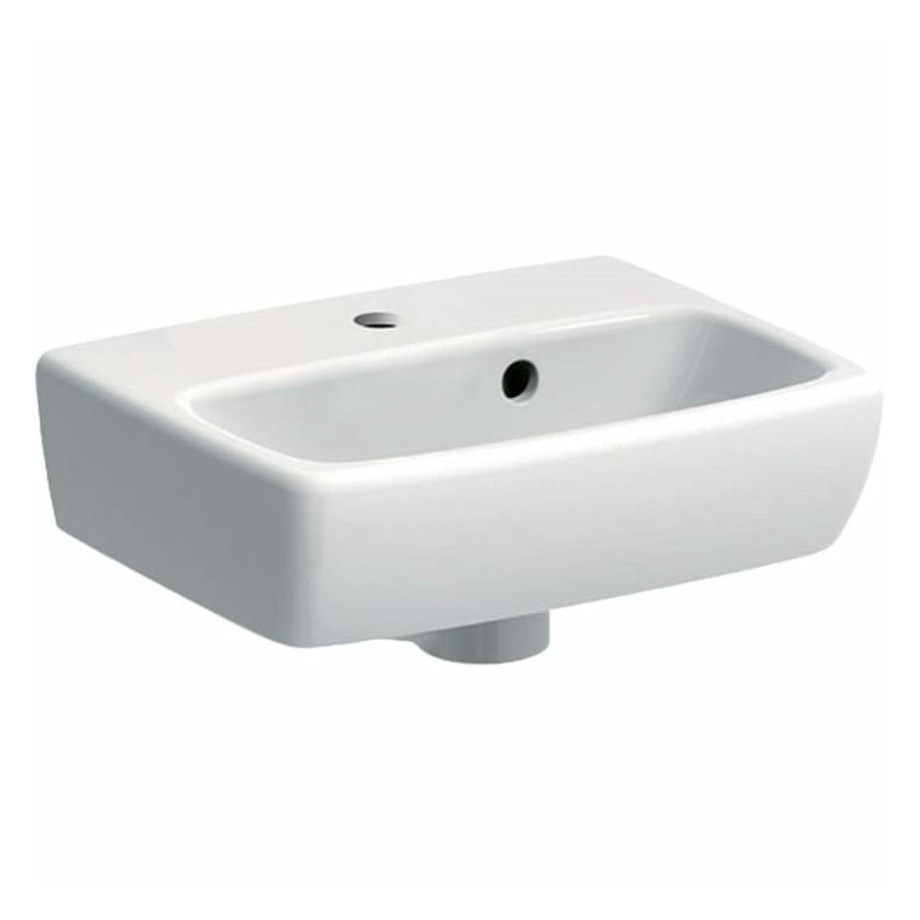 Umivalniki 500.316.01.1 Geberit Selnova 36 x 28 cm stenski keramični umivalnik z odprtino za armaturo | KOPALNICA-ONLINE.SI