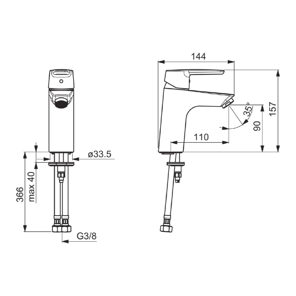 Armature 51522293 Hansa Polo armatura za umivalnik | KOPALNICA-ONLINE.SI