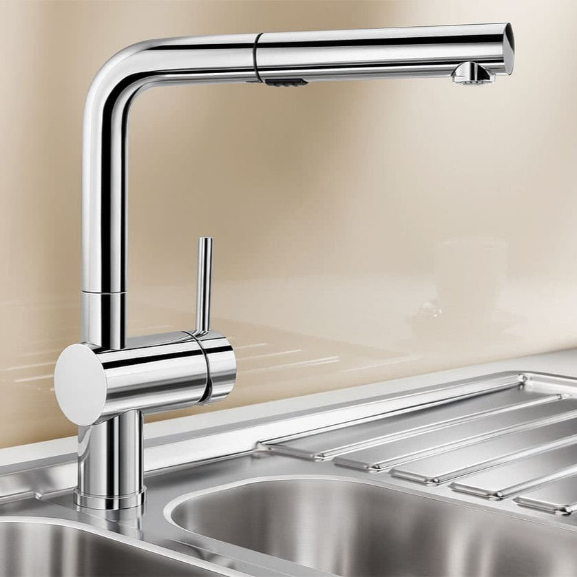 Kuhinjska armatura 518406 Blanco Linus-S VARIO vrtljiva izvlečna kuhinjska armatura | KOPALNICA-ONLINE.SI