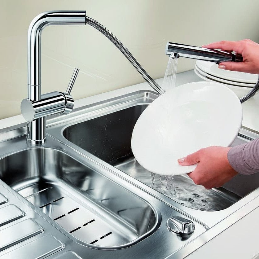 Kuhinjska armatura 518406 Blanco Linus-S VARIO vrtljiva izvlečna kuhinjska armatura | KOPALNICA-ONLINE.SI