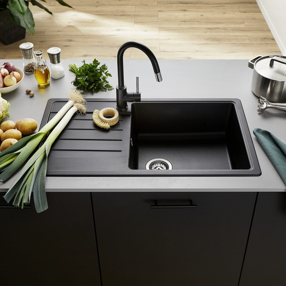 Pomivalno korito 523326 Blanco Legro XL 6 S pomivalno korito iz umetnega kamna | KOPALNICA-ONLINE.SI