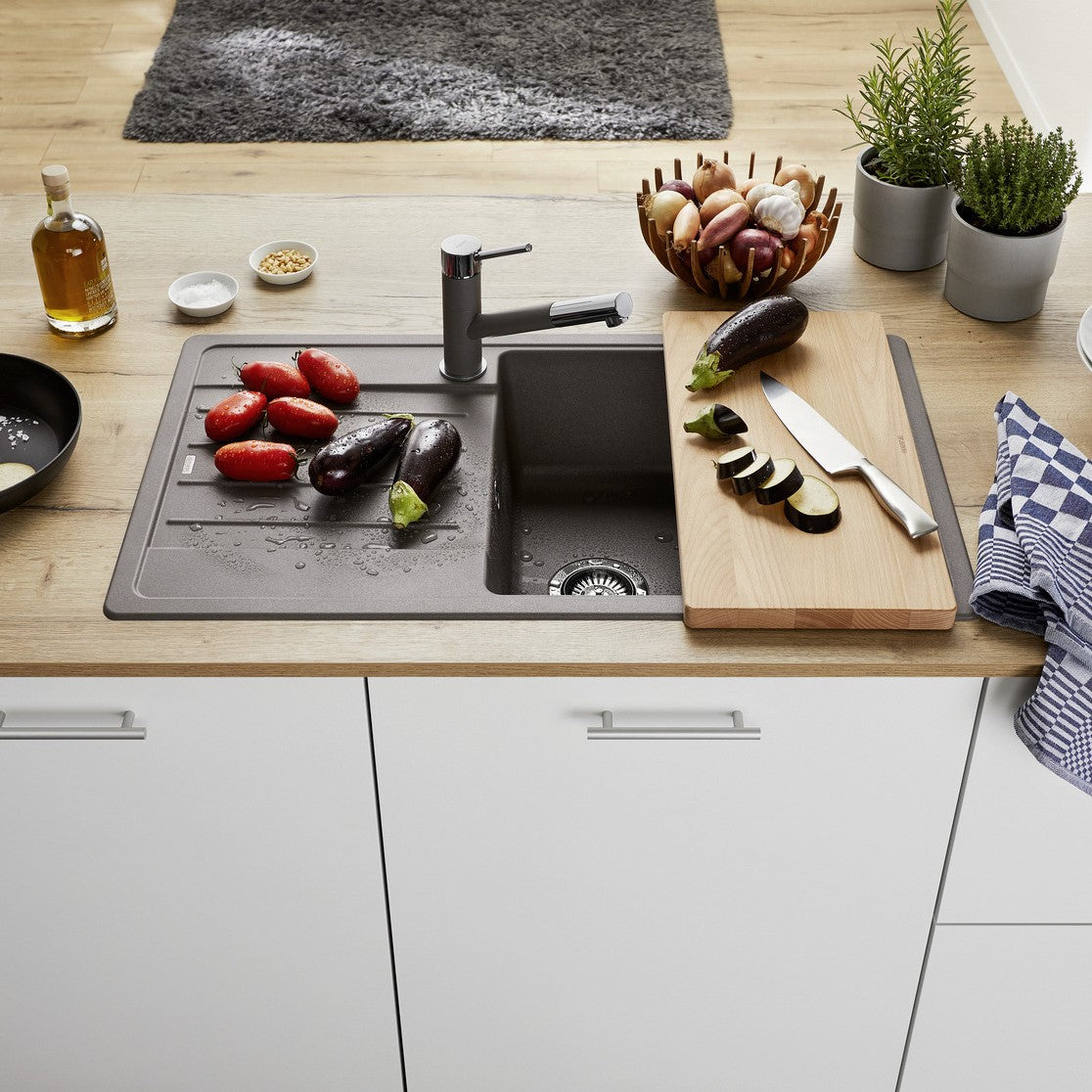 Pomivalno korito 523326 Blanco Legro XL 6 S pomivalno korito iz umetnega kamna | KOPALNICA-ONLINE.SI