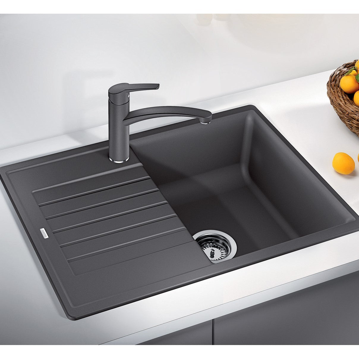 Pomivalno korito 524721 Blanco Zia 45 S Compact pomivalno korito iz umetnega kamna | KOPALNICA-ONLINE.SI