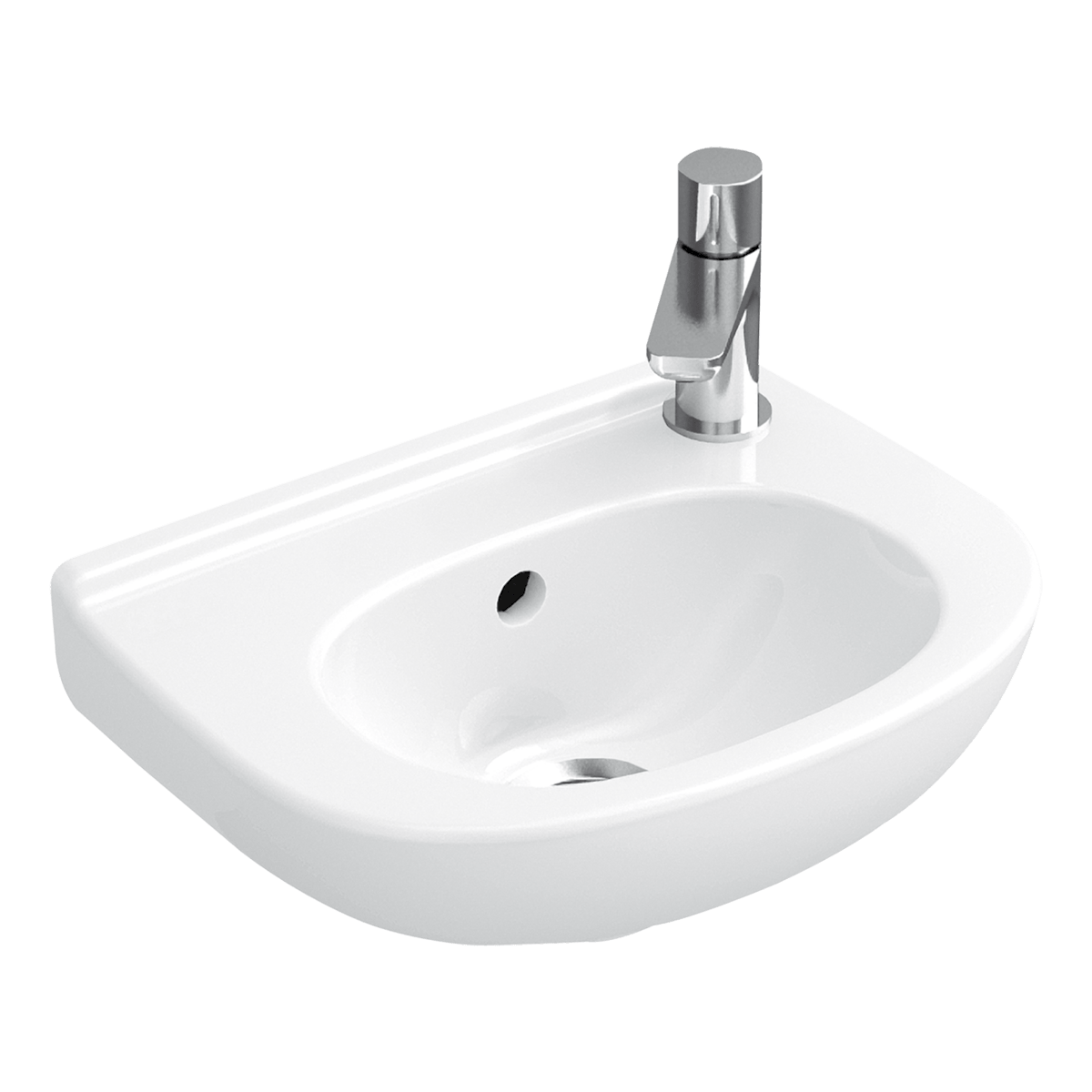 Umivalniki 53603601 Villeroy & Boch O.Novo 36 x 27,5 cm keramični umivalnik z odprtino za armaturo | KOPALNICA-ONLINE.SI