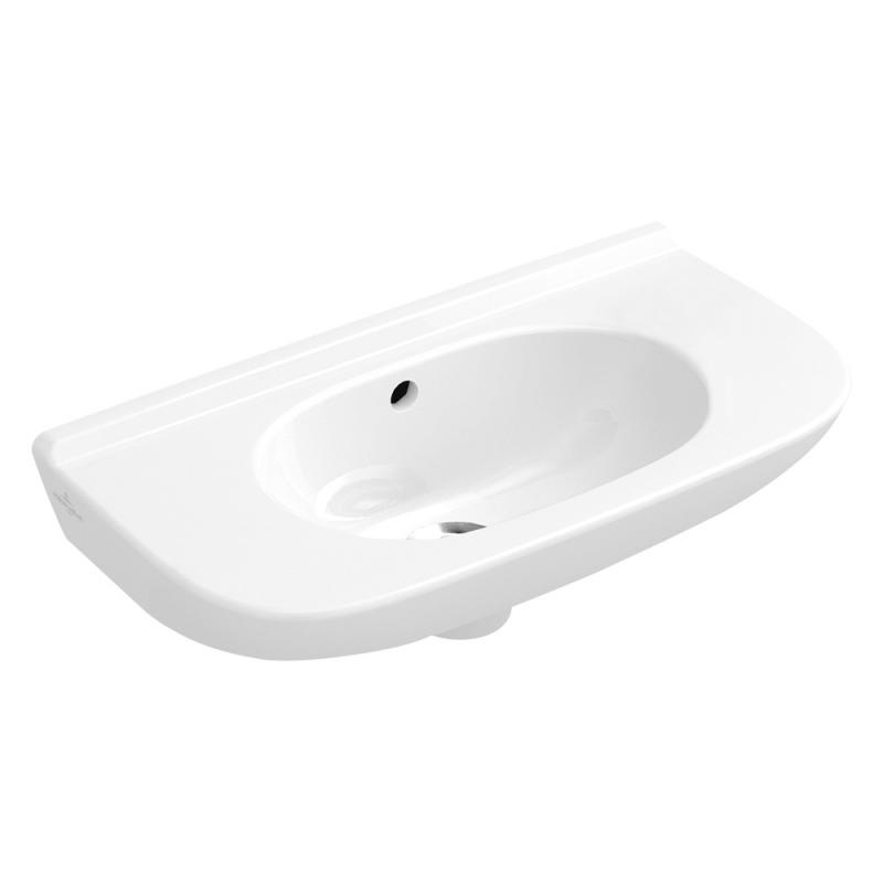 Umivalniki 53615001 Villeroy & Boch O.Novo 50 x 25 cm keramični umivalnik z odprtino za armaturo | KOPALNICA-ONLINE.SI