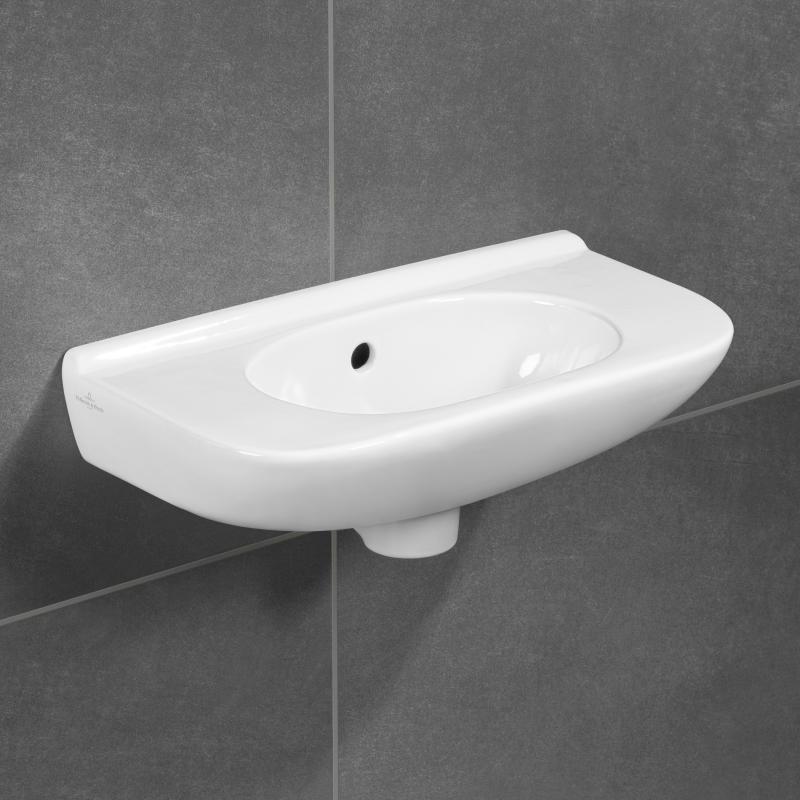 Umivalniki 53615001 Villeroy & Boch O.Novo 50 x 25 cm keramični umivalnik z odprtino za armaturo | KOPALNICA-ONLINE.SI