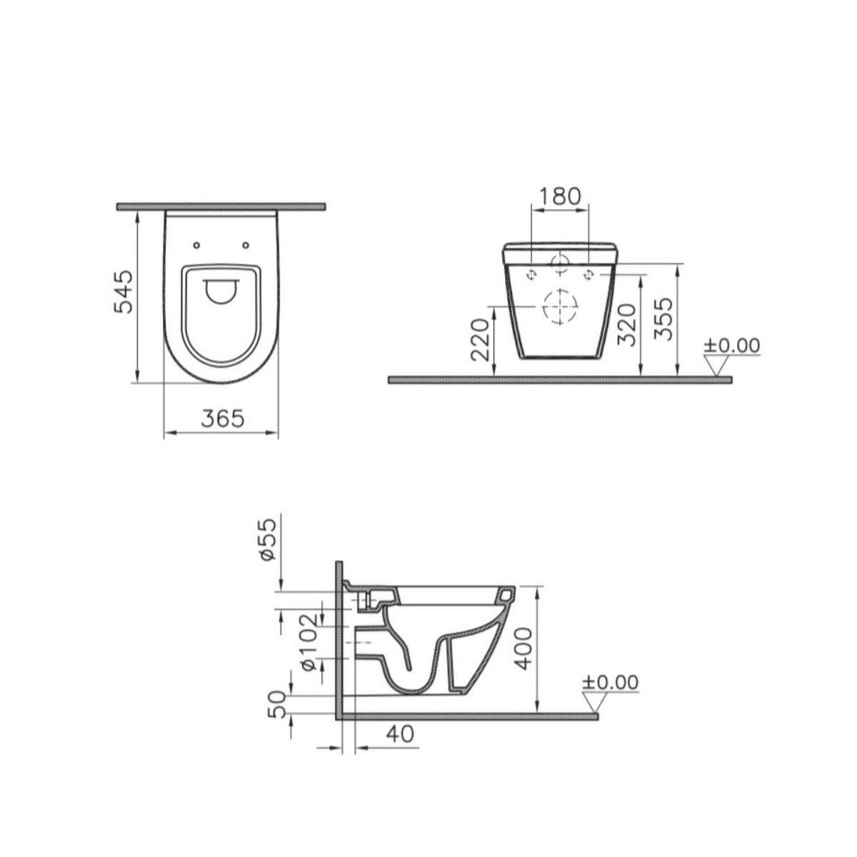 SIKOTSV0 Vitra S50 WC školjka s kompletom TECE 9400400