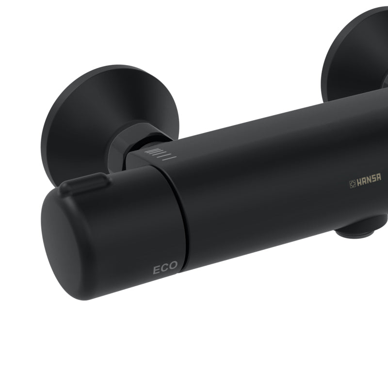 Armature 5815017133 Hansa Micra stenska termostatska armatura za tuš črna | KOPALNICA-ONLINE.SI